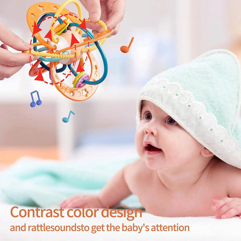 Baby Rattles- Silicone Pulling Toy